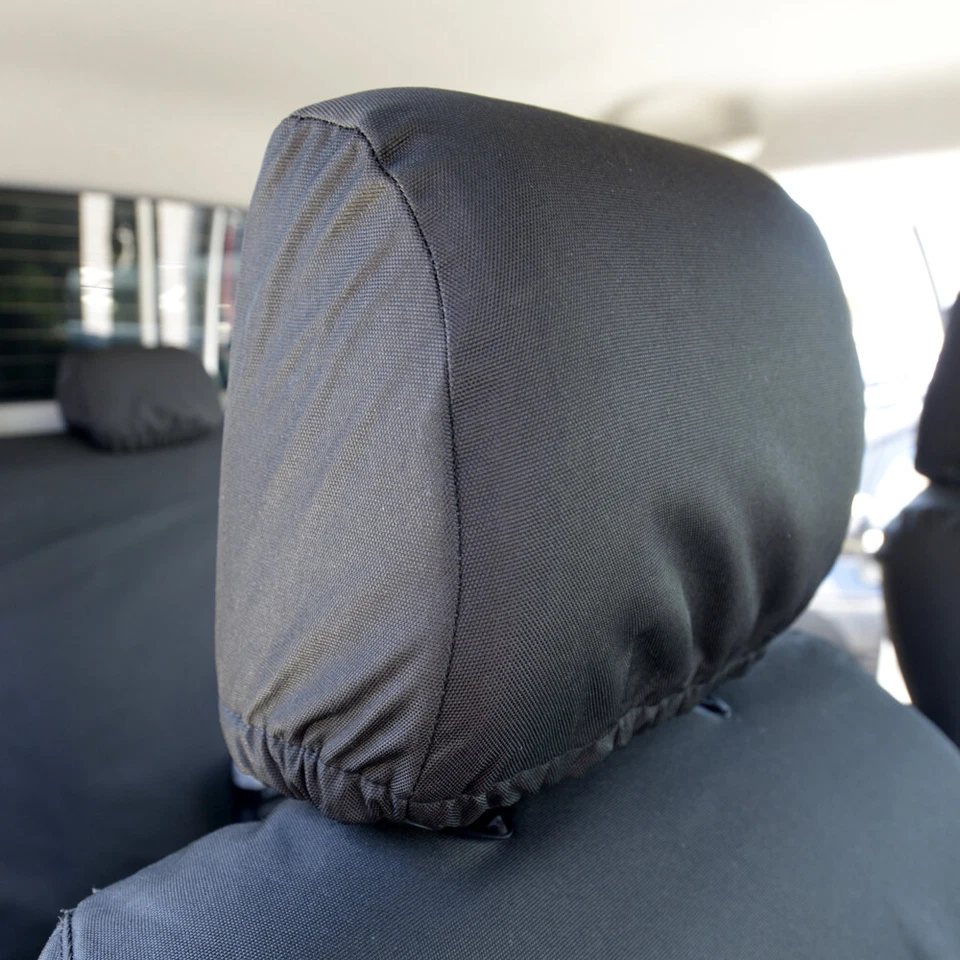 CUBIERTAS DE ASIENTO DELANTERAS IMPERMEABLES TOYOTA HILUX 2005-2016 NEGRAS 139 Foto 3 de 4