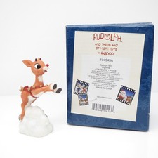 Flying Rudolph  The Island Of Misfit Toys Enesco 3" Ceramic Figurine