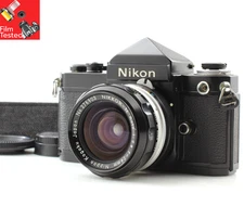 S/N 790xxxx [N MINT] Nikon F2 Eye Level Black Film Camera 24mm F2.8 Lens JAPAN