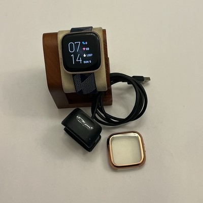 Fitbit Versa 2, Rose Gold, Tested, Special Edit,Case Protector, Charger Included
