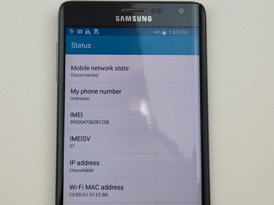 Smartphone Samsung Galaxy Note Edge (SM-G915P) 32GB - Negro (Sprint) - H2474 Foto 4 de 4