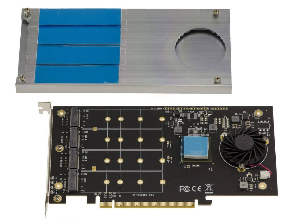 Controller Card Pcie 3.1 16x For 4 SSD M2 Nvme - 4x M.2 Ngff - ASM2824 - Image 3 of 3