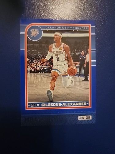 2024-25 Panini NBA Hoops Blue Parallel Shai Gilgeous-Alexander #126 MVP OKC