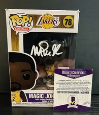 Funko Pop! Vinyl: Magic Johnson Auto #78 Hardwood Classics With Beckett COA