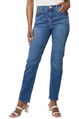 DG2 by Diane Gilman Women's Lux Touch Denim Jean Midtone