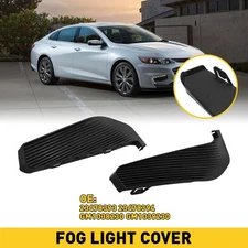Pair Front Bumper Grille Fog Lamp Trim Light Cover for 2016-2018 Chevy Malibu 2X