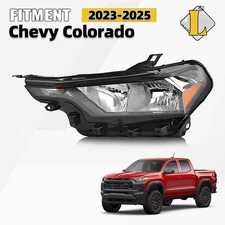 For 2023 2024 2025 Chevrolet Colorado Halogen Headlight 85045266 Driver Lamp