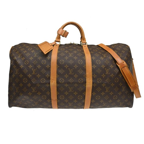 Best05 LOUIS VUITTON MONOGRAM KEEPALL BANDOULIERE 60 M41412 VI883 NQ09296