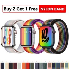 Accessories 41/45mm Sport Nylon Band Strap for Apple Watch Series 7 6 5 4 SE