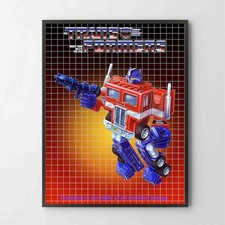 Poster Transformers G1 1984 Optimus Prime Box Artwork Glossy Unframed PrintT0007