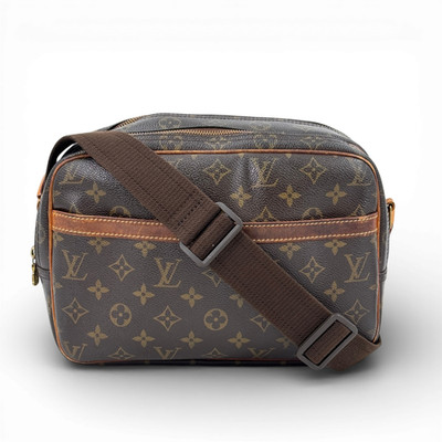 Echte Louis Vuitton Monogram Reporter PM M45254 Unisex Schultertasche KC690