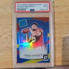 2017 Donruss Optic - Rated Rookie Patrick Mahomes II Red Yellow Prizm PSA 9