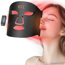 BNU Wireless Red Light Therapy for Face, 4 Modes LED Light Therapy Mask with ...