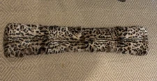 Adrienne Landau Leopard Rabbit Scarf