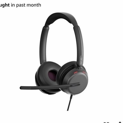 EPOS IMPACT 860T Wired Stereo Headset Noise-Cancel Boom Mic USB-C/A Black