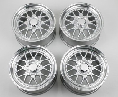 NEW 18'' STAGGERED SET RS2 STYLE SILVER 5X112/5X120 RIMS 18X9/10 +25 CB:74.1