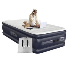 Twin Air Mattress with Built-in Pump,18''Raised Blow Up Mattress 2 Mins Self ...