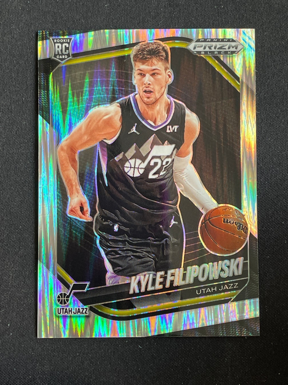 Kyle Filipowski 2024-25 Panini Prizm Black Skewed /249 #125