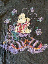 Vintage Disney Mickey Unlimited Mickey Mouse T Shirt 90s Hawaiian OSFA