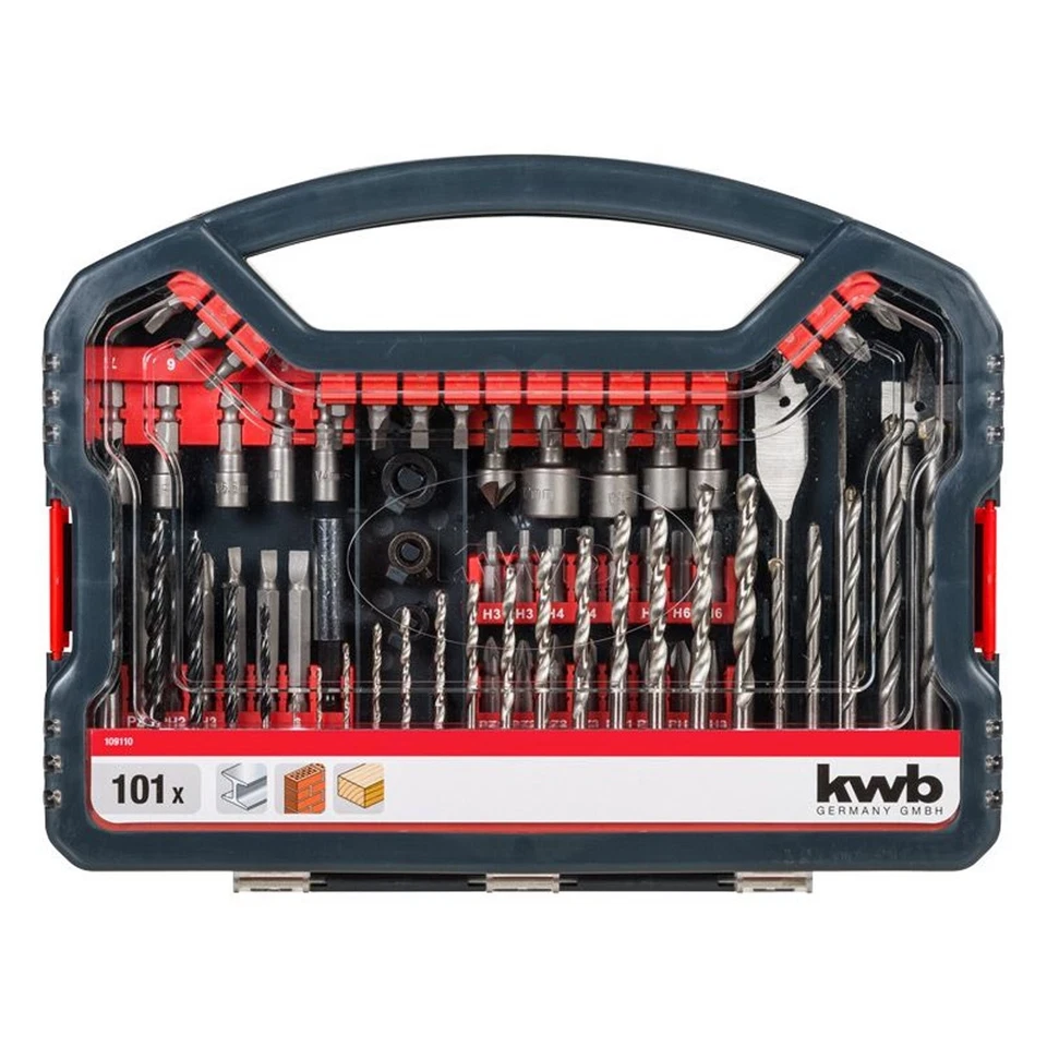 Set Accessori 101 Pz KWB Einhell Kit Inserti e Punte Universale - Immagine 2 di 3