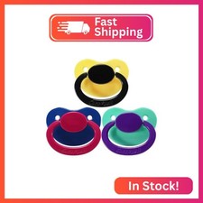 CutiePlusU Pacifier Large Shield Blue Green Yellow