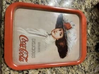 Vintage Coca Cola “Drink Delicious” Lady In Hat Metal Tray 1971 Hamilton King