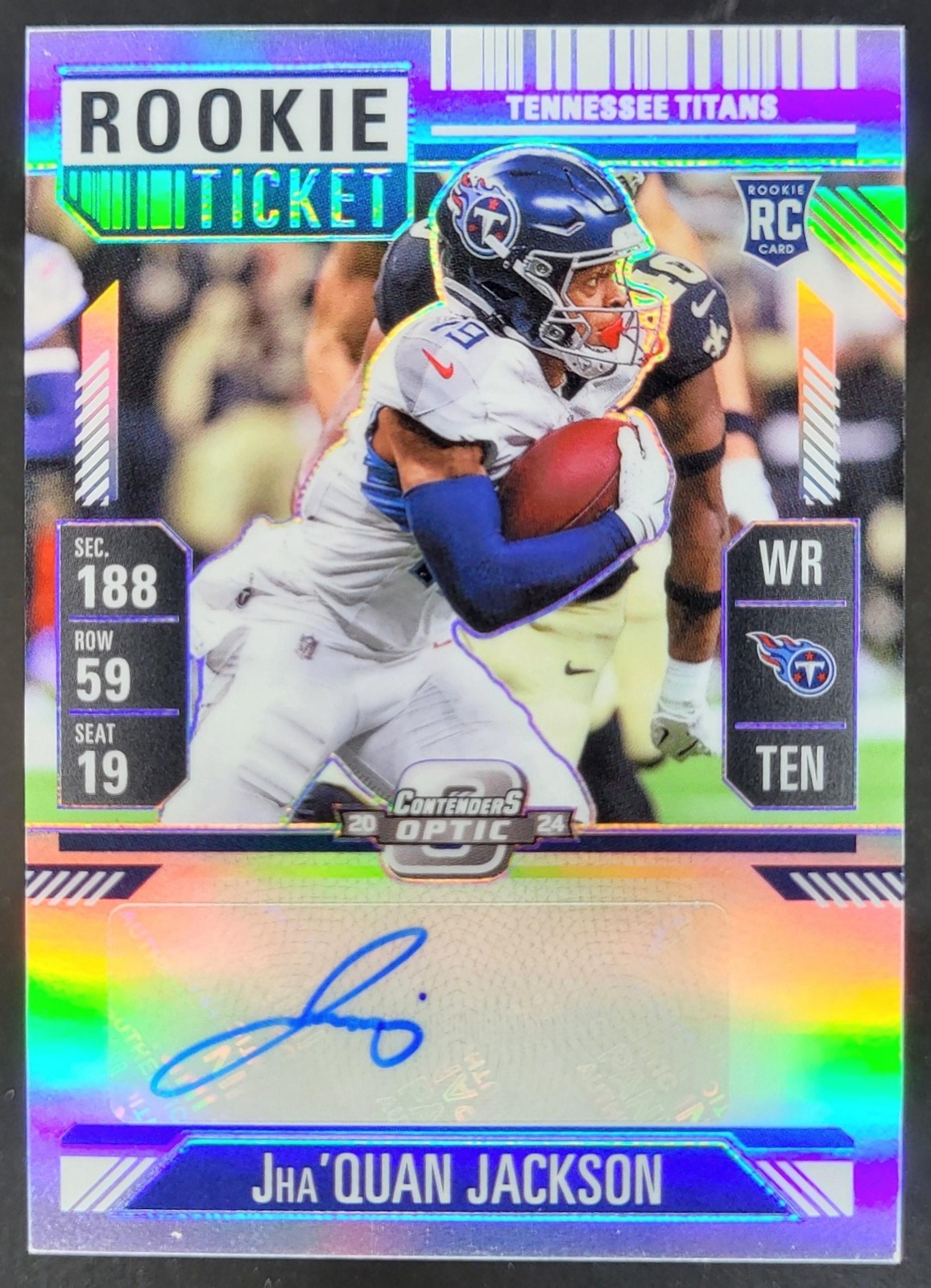Jha'Quan Jackson Panini Contenders Optic #173 Autograph-Silver