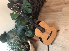 BURSWOOD ACOUSTIC GUITAR JC-390F with Case CLEAN CONDITION GREAT SOUNDS