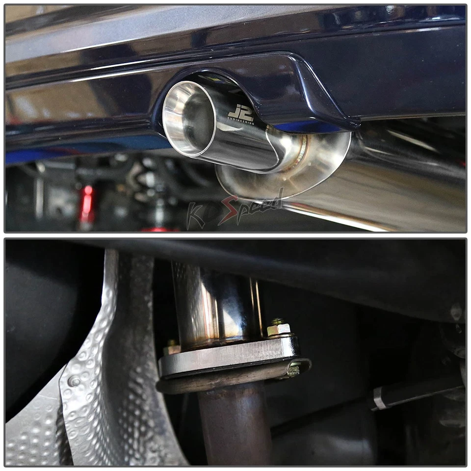 J2 3" DOBLE RODILLO SILENCIADOR PUNTA CATBACK SISTEMA DE ESCAPE PARA 08-14 SCION xD XP110 Foto 3 de 4