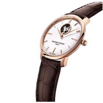 Frederique Constant Men's Heart Beat Automatic Brown Watch 40 MM