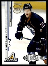 2010-11 Panini Pinnacle ARTISTS PROOF Linus Omark Rookie Edmonton Oilers #222