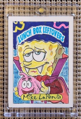 SPOOKY SPONGEBOB: OFFICIAL SKETCH CARD LUNCH BOX LEFTOVERS LBLO SSFC (1/1) SP