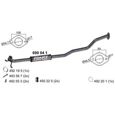 ERNST Mittelschalldämpfer Schalldämpfer für Suzuki Swift III MZ EZ 690041