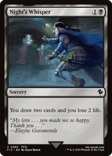 MTG Night's Whisper [FINAL FANTASY Commander] Near Mint Magic
