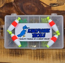 (117) Kingfisher Tackle Trout Stumpy Tail Kit 3/4" 1/80 oz Jig Heads & Bobbers