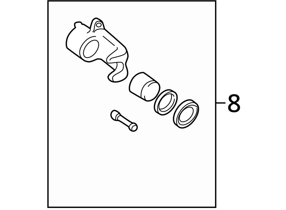ПОДХОДИТ ДЛЯ СУППОРТА MAZDA MIATA 2004-2005 ГОДОВ ВЫПУСКА L БЕЗ ПОДКЛАДКИ FR N1Z53399Z - НОВЫЙ ОТ ОРИГИНАЛЬНОГО ПРОИЗВОДИТЕЛЯ - Изображение 3 из 3