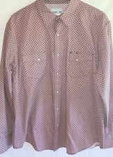 Wrangler Wrancher Shirts Mens XL Long Sleeve Pearl Snap Western Shirt