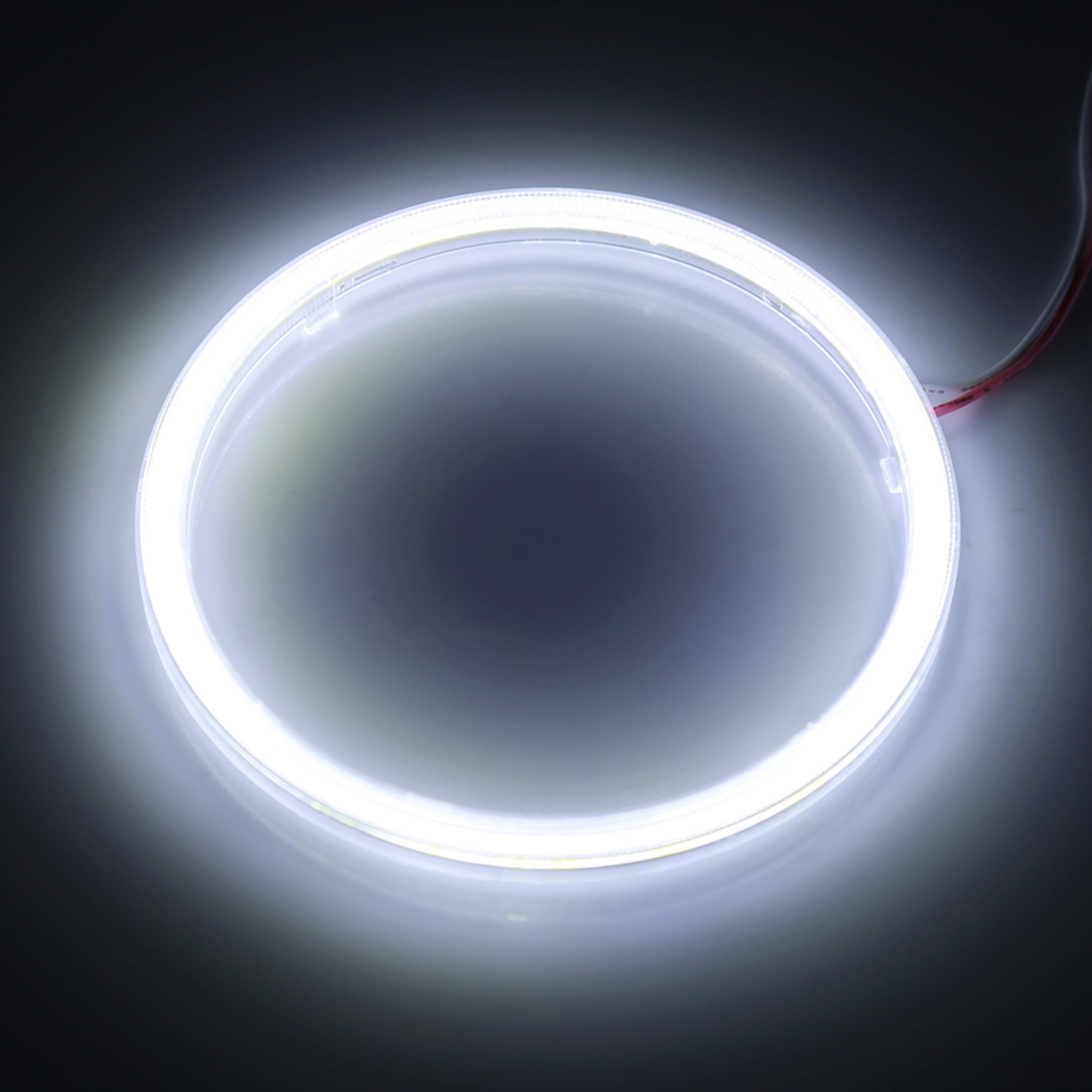 1pair Auto Halo Rings Angel Eye COB Chips Headlight DRL LED For Motorcycle KRI✈️