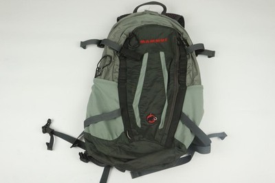 Mammut Lithium Z 15L Two Tone Green Gray Padded Straps Hiking Backpack Daypack