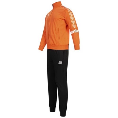 Umbro Premium Herren Casual Freizeit Sport Trainingsanzug orange schwarz neu XXL
