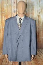 Paul Fredrick Men Double Breasted Super120s 2 Front Button Sports Coat Sz 52R