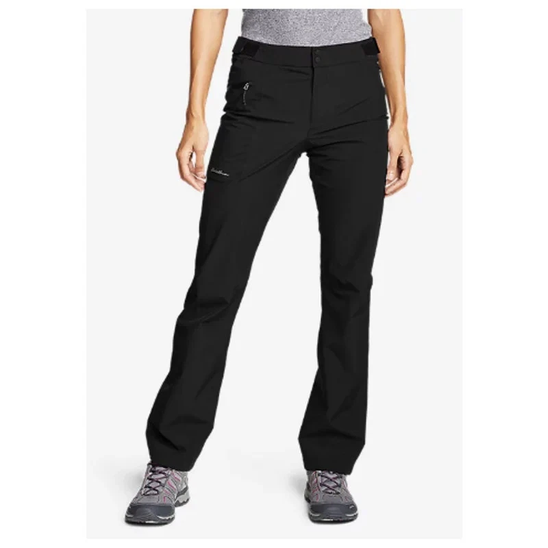 New Eddie Bauer Womens Black Cloud Cap Stretch Waterproof Outdoor Rain Pants