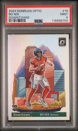 2024 Panini Donruss Optic- Downtown! Bo Nix #19 (RC)