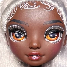 Rainbow High Vision Divas Ayesha Sterling Nude Articulated Doll Silver Hair AA