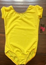 NWT Motionwear Int. Child 6x/7 Bright Yellow Ballet Dance Leotard