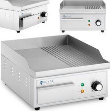 Elektrischer Grill, glatte, gerillte Grillplatte, 360 x 380 mm, 2000 W