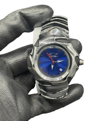 Oakley blade 2000s ヴィンテージ 腕時計 Vintage Oakley Blade Watch Stainless Steel Ruby Blue Dial Swiss