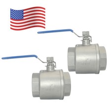 2pack US STOCK 3 inch 3" Ball Valve,316 Stainless Steel Full Port,2-Piece