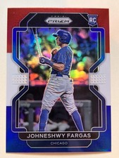 2022 Panini Prizm #144 Johneshwy Fargas Red/White/Blue Prizm