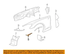 GM OEM 05-13 Corvette Fender Fender Components-Front Reinf 15230686